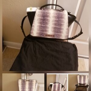 Zac Posen Green and Tan Shoulder Bag